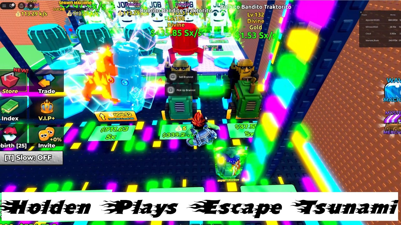 Holden Plays Escape Tsnumai for Brainrots in Roblox
