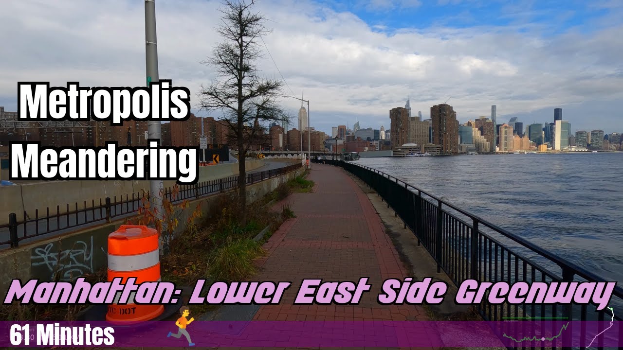 🏃‍♂️🌊 Virtual Run: Battery Park to Grand Central - Navigating NYC's Riverfront! 🏙️🗽 [323]
