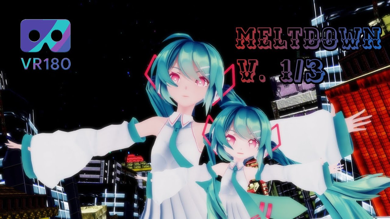[MMD VR] [VR180] [4K] melt down Sour式初音ミク Hatsune miku