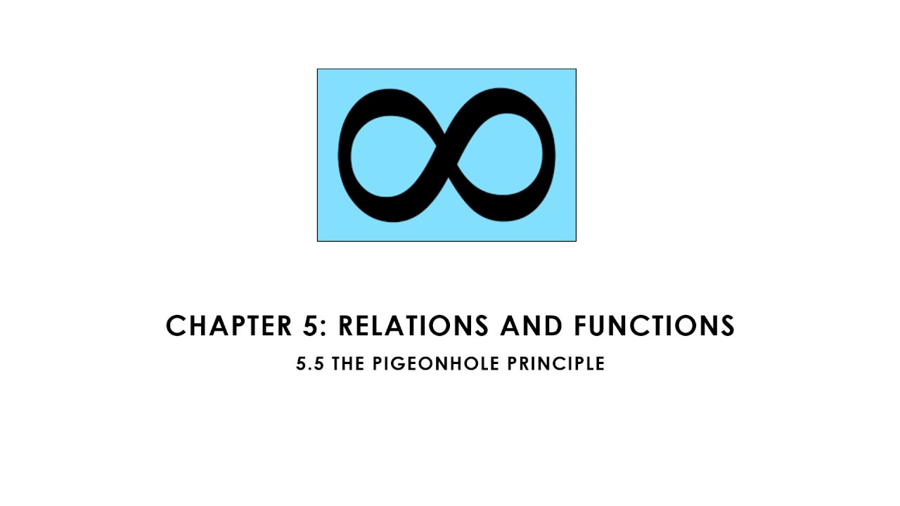 Combinatorics 5.5 The Pigeonhole Principle