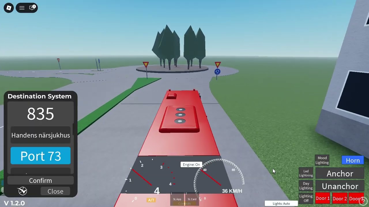 Haningetrafiken roblox linje 835 från Handens närsjukhus till Port 73 (del 2 av 4)