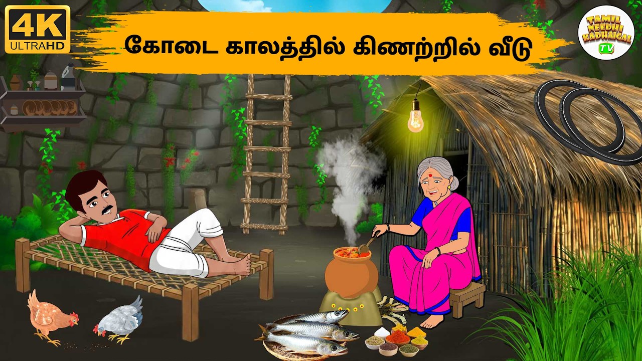 Stories In Tamil - கோடை காலத்தில் கிணற்றில் வீடு - Tamil Moral Stories- Needhi Kadhaigal