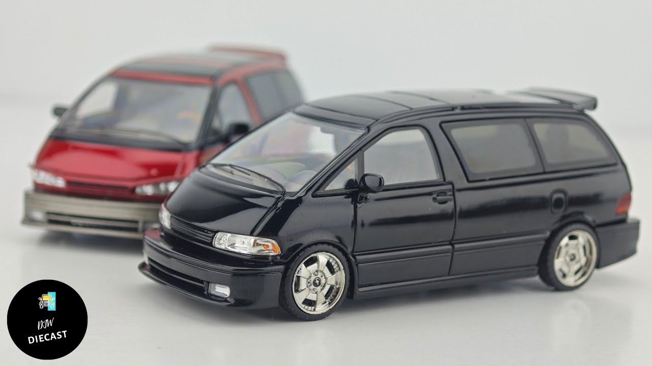 Toyota Previa TCR10 Fabulous Black by Mortal Model 1/64 | UNBOXING and REVIEW