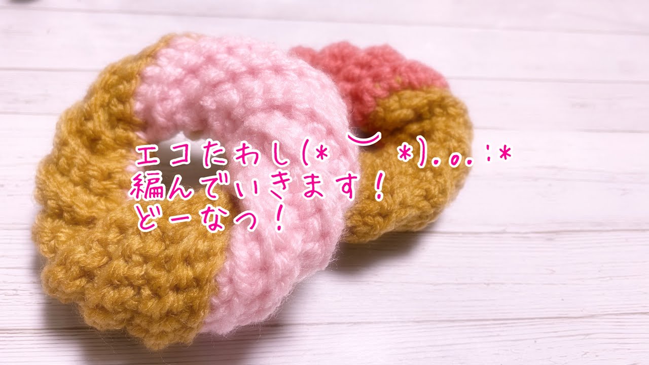 ドーナツのエコたわし♡♡簡単！すぐできるΣd(･ω･*)