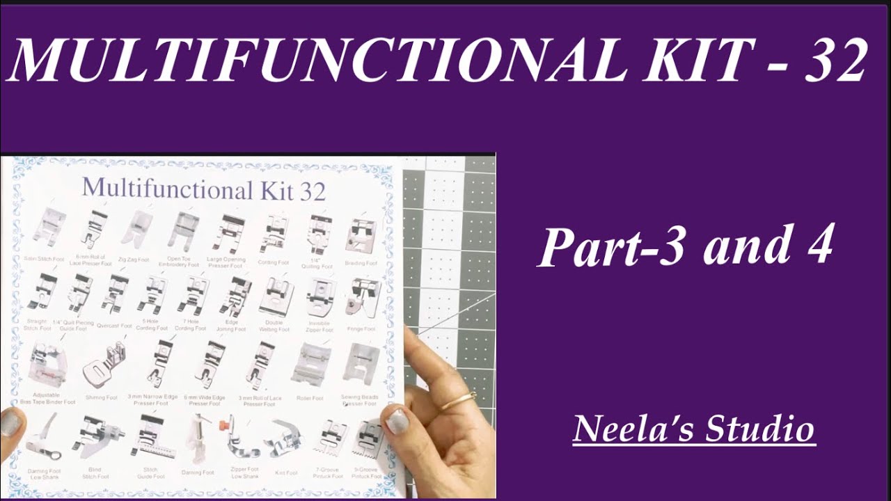 Multifunctional kit 32- Part 3/4
What each foot can do.