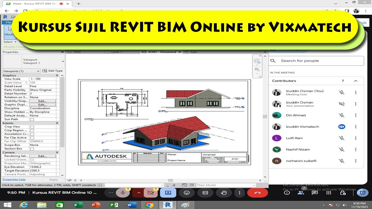 Kursus Sijil REVIT BIM MEP & Architecture Training Course Malaysia - Kursus Revit Online NOV 2025 P3