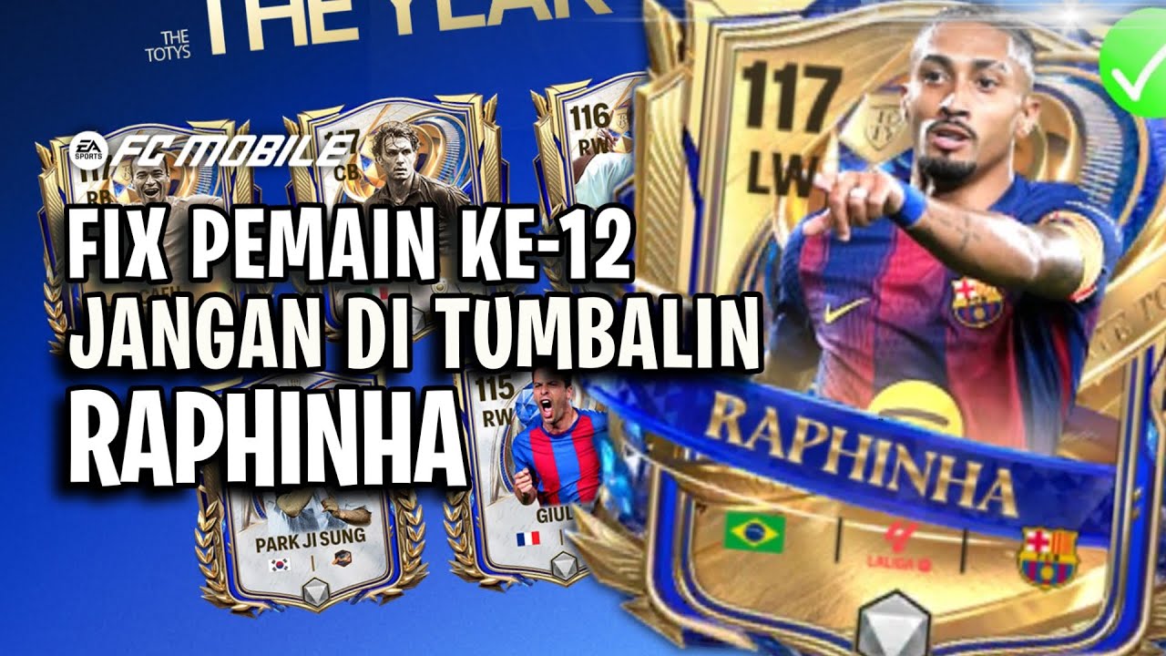 RAPHINHA PEMAIN KEDUA BELAS TOTY! YANG PUNYA RAPHINHA BERBAHAGIA DAPET UTOTY