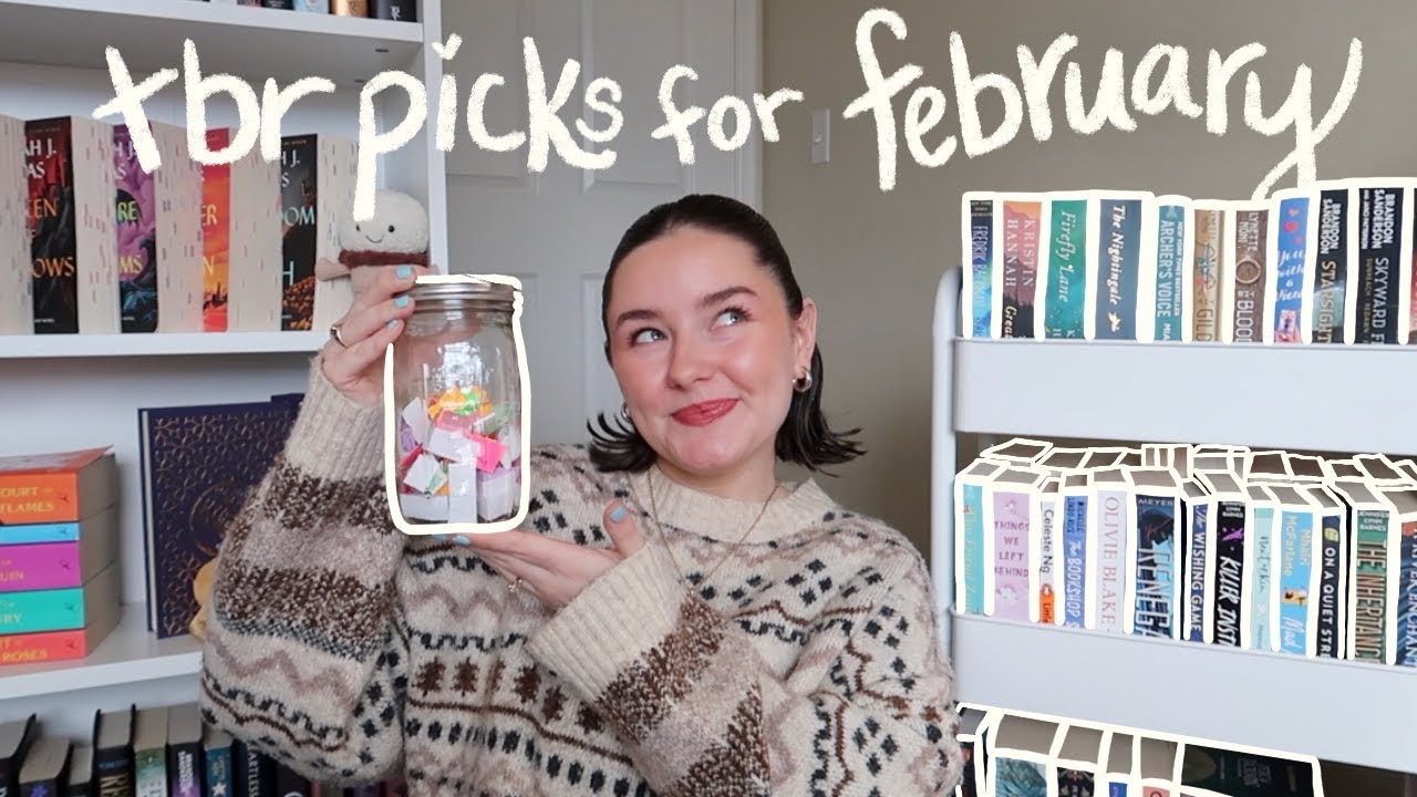 TBR jar prompts choose my February reads 🩷🫙📕 *my February tbr*