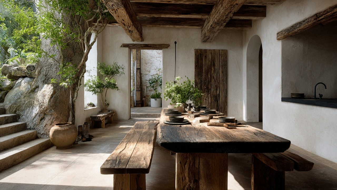 Уникальные идеи минималистичного дизайна интерьера в стиле Ваби-саби, которые преобразят простые ...