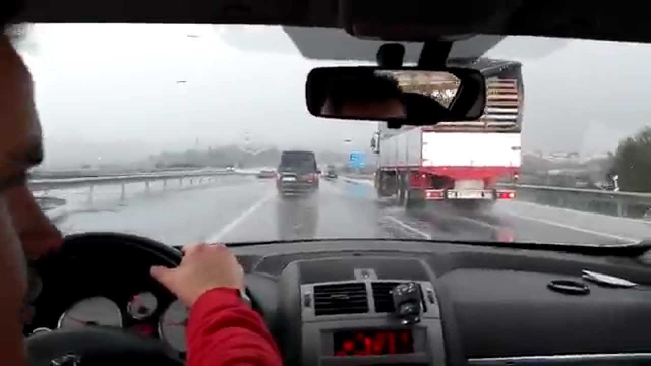 Tormenta de agua, granizo y aparato eléctrico en la Axarquía (27/11/14) - Toma 6