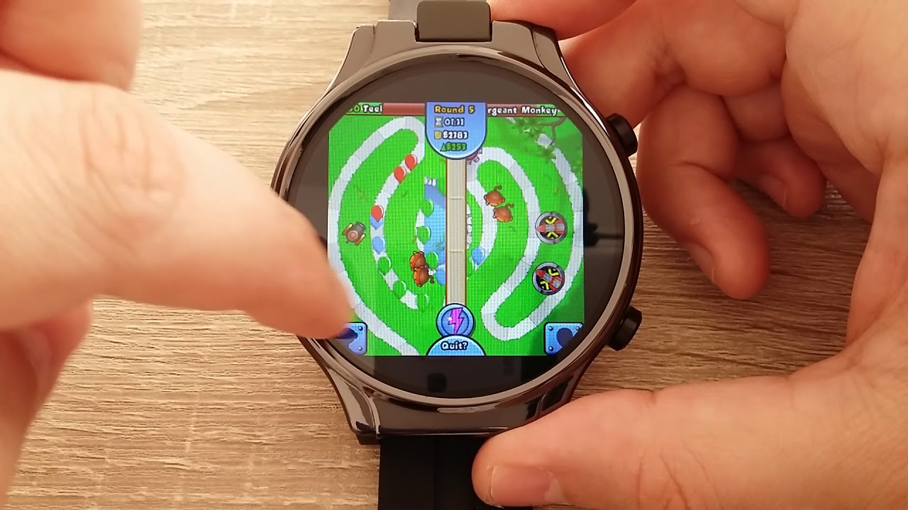 Bloons TD Battles On Kospet Prime 2 Smartwatch Android 10 4GB+64GB MT6762 Helio P22 ⌚12nm PLAY GAMES