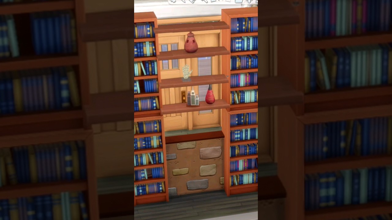 The sims 4 room divider and bookcase ideas #sims4shorts #sims4roomdivider #sims4ideas