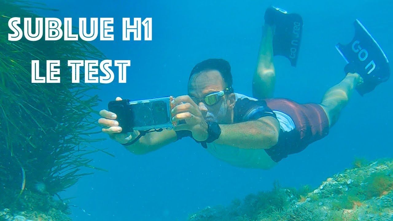 Filmer sous l'eau avec un smartphone : Test du Sublue H1 (boîtier étanche)