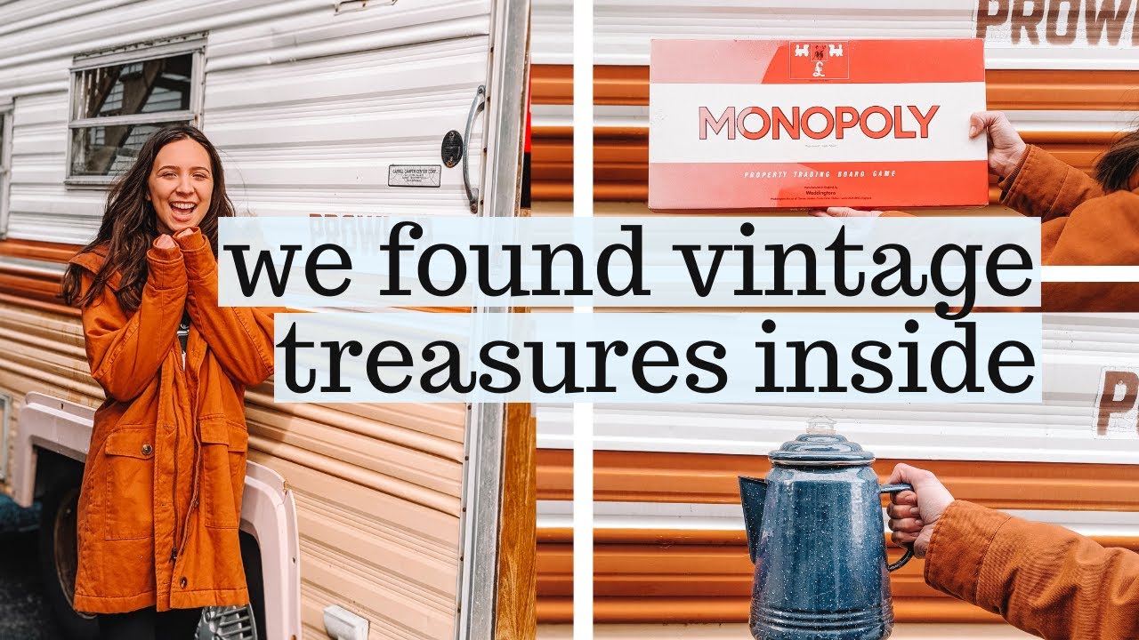 VINTAGE CAMPER RENOVATION DAY 1//camper clean out