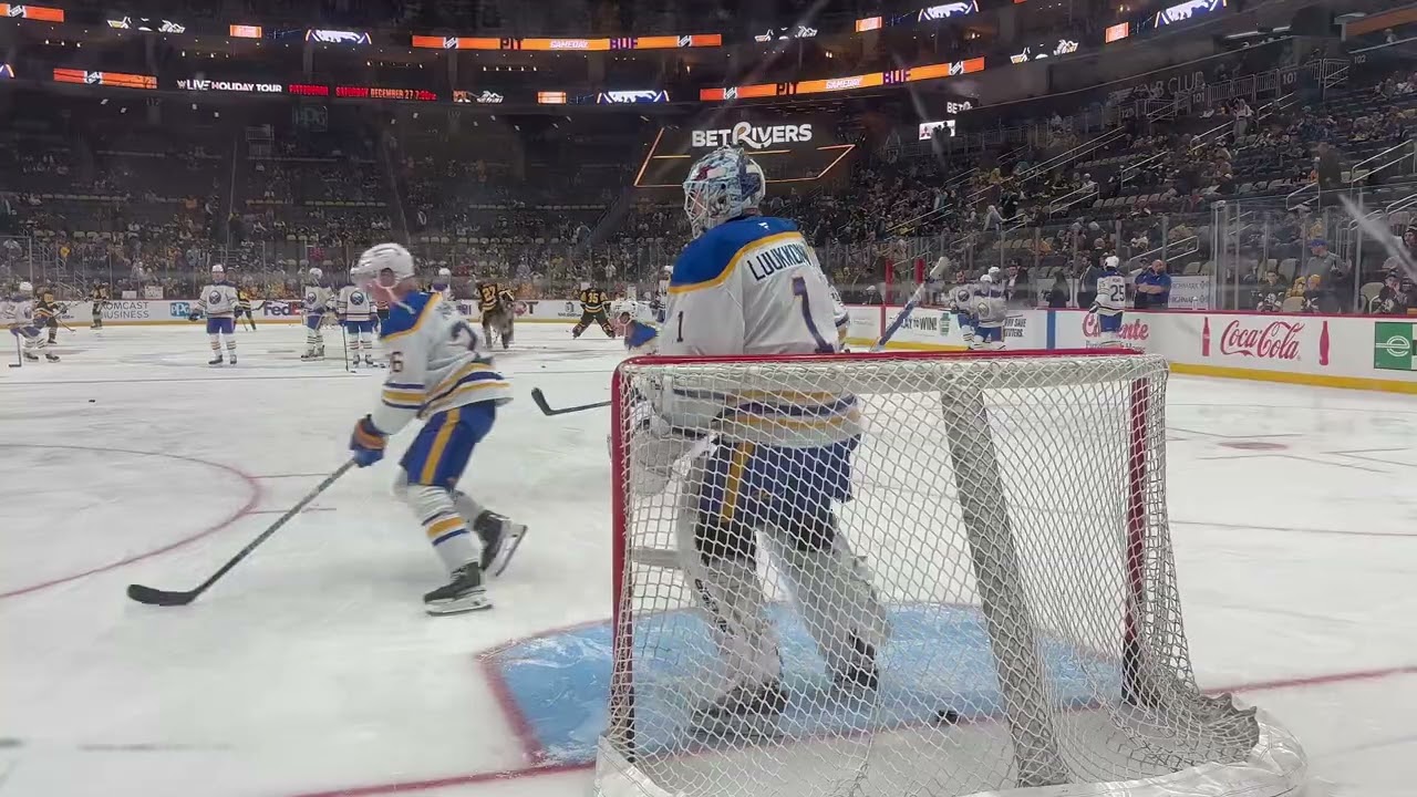 Ukko-Pekka Luukkonen & Alex Lyon Warm-Ups
