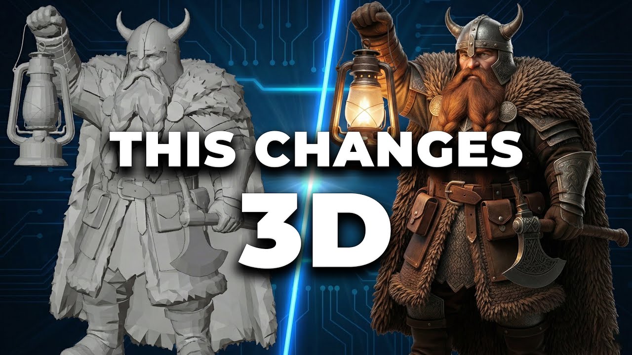 AI DID THIS? UltraShape 1.0 Changes 3D Generation | AI With Nawab