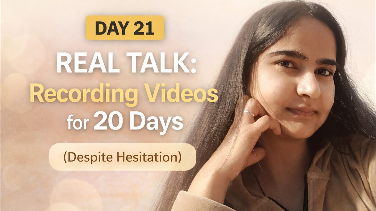 Just real talk on the day 21 of My 30 days challenge 