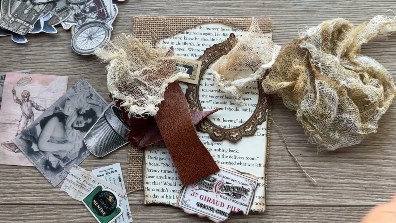 Estilo Grunge| Qué es y cómo construirlo |Grunge style embellishments for junk journal