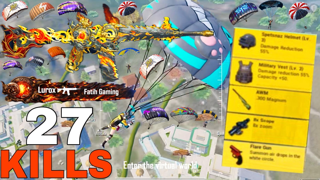 27 KILLS! 😈 WITH NEW M416 CRIMSON SKYBLADE 🔥 BGMI GAMEPLAY 