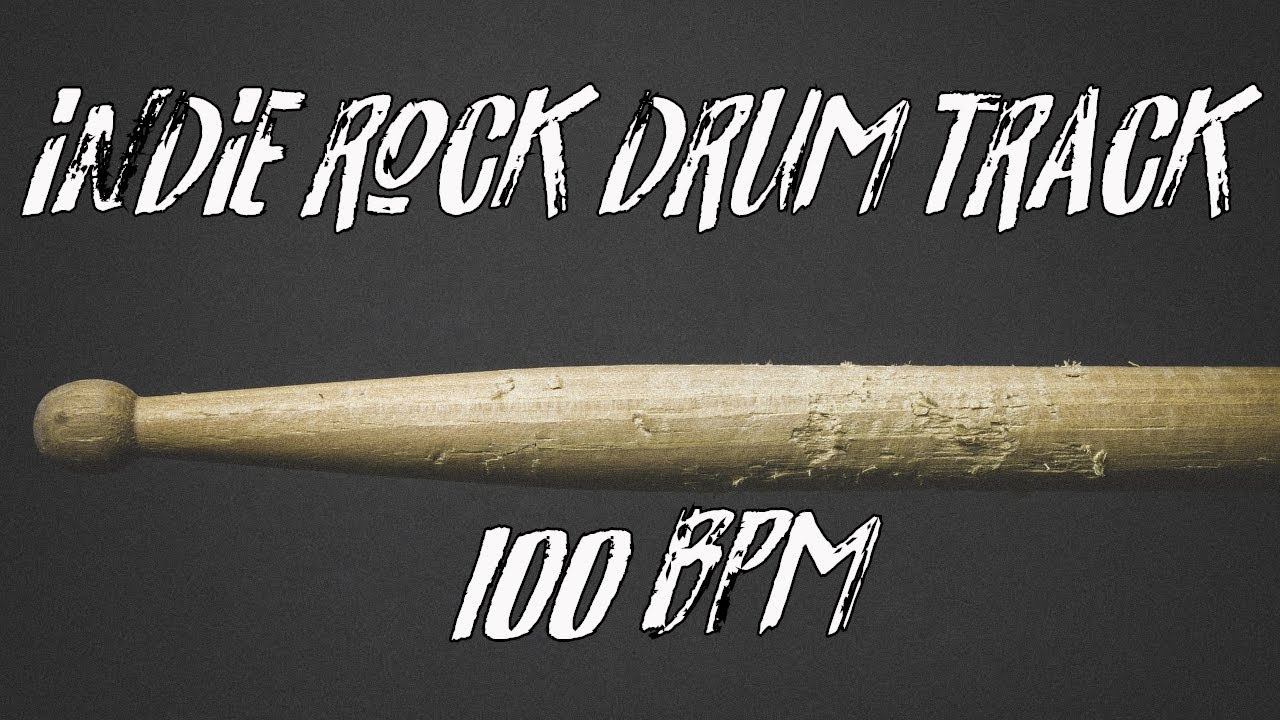 Indie rock drums only 100 bpm