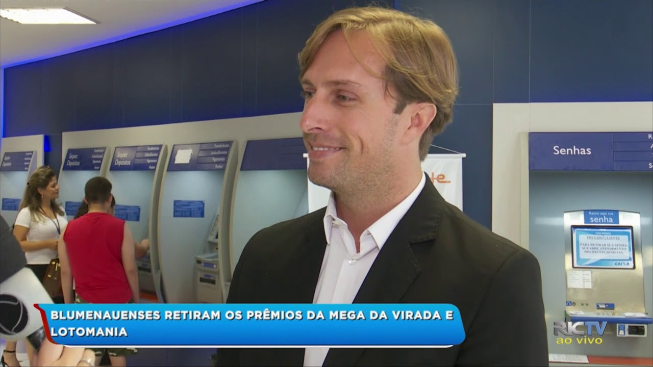 Blumenauenses retiram os prêmios da Mega da Virada e Lotomania