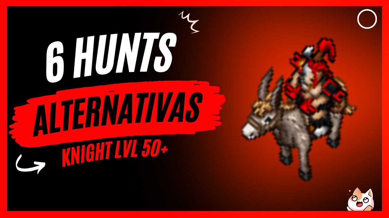 TIBIA: HUNT EK do LVL 50 ao 70 💪
