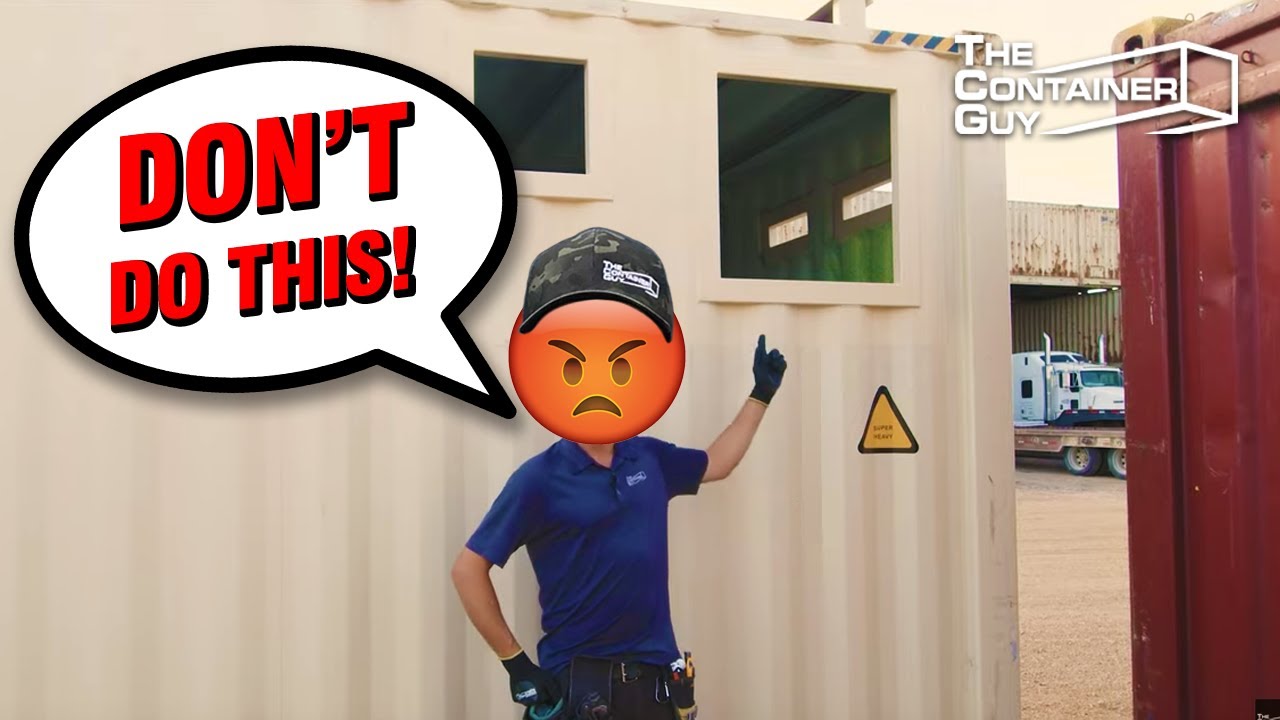 The Wrong Way to Frame Openings on Shipping Containers!