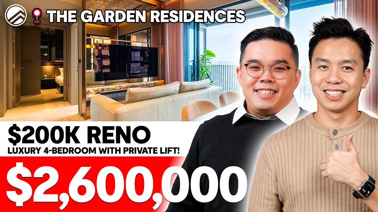 The Garden Residences — 4 спальни с отдельным лифтом в Serangoon North View | $2 600 000 | Melvin...