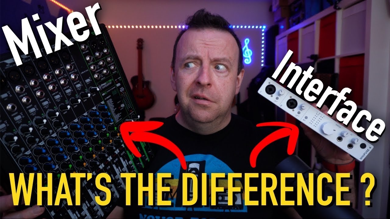 Аудиоинтерфейс и микшер — в чем разница?