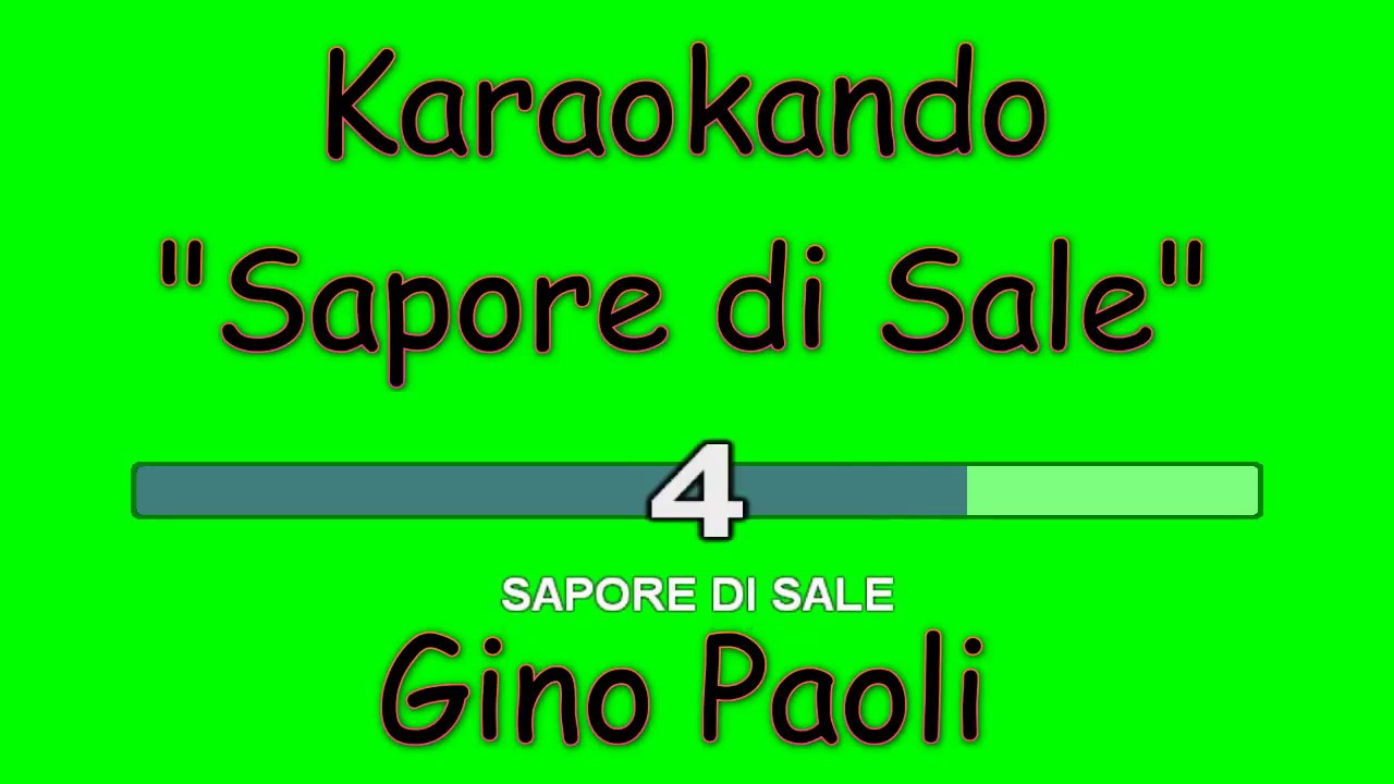 Karaoke Italiano - Sapore di Sale - Gino Paoli ( Testo )