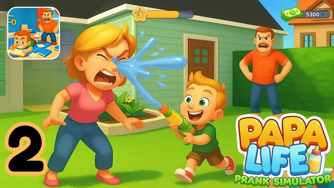 Papa Life Pranks Simulator | Gameplay Part 2 | Papa Being Prankster Now | Android iOS 