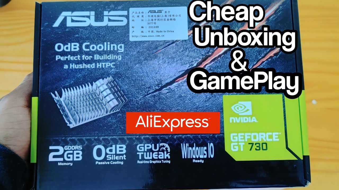 Распаковка и геймплей ASUS Nvidia Geforce GT 730 за 60 долларов