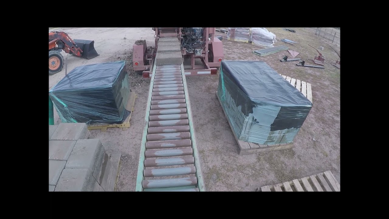 Making cement-stabilized compressed earth blocks at my house in Colorado Springs