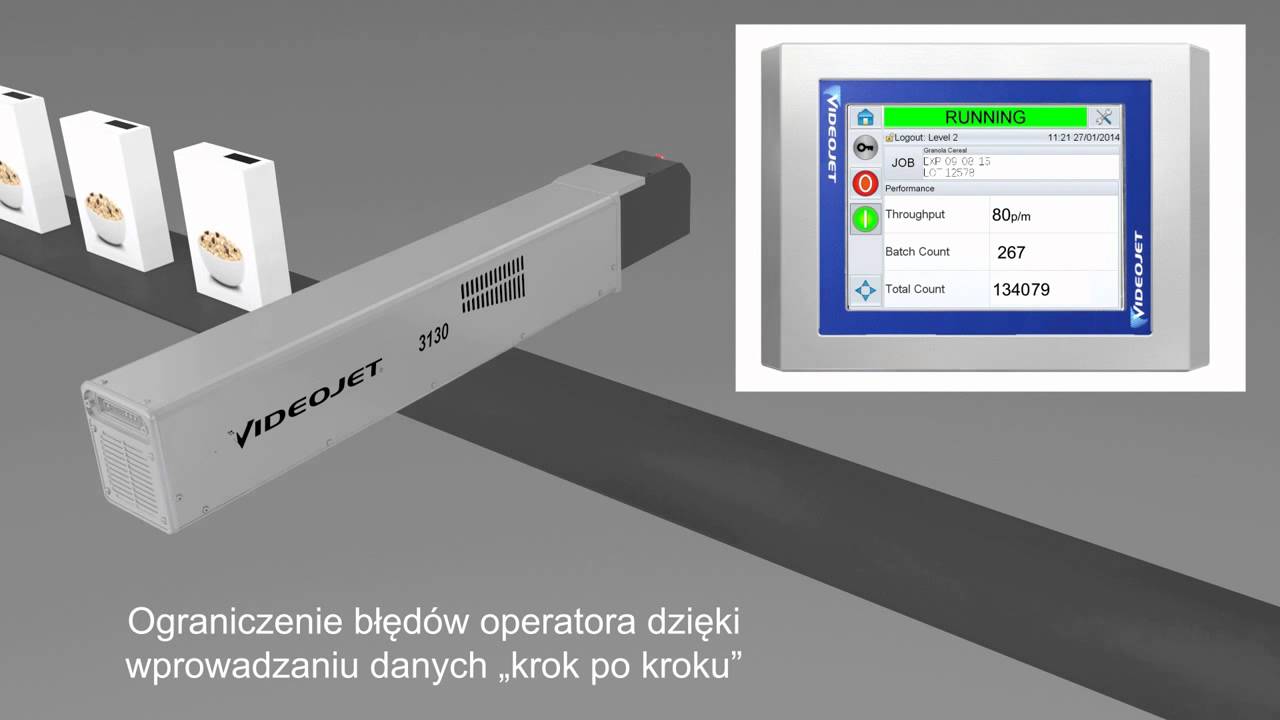 Drukarki Laserowe Videojet z systemem Clarity