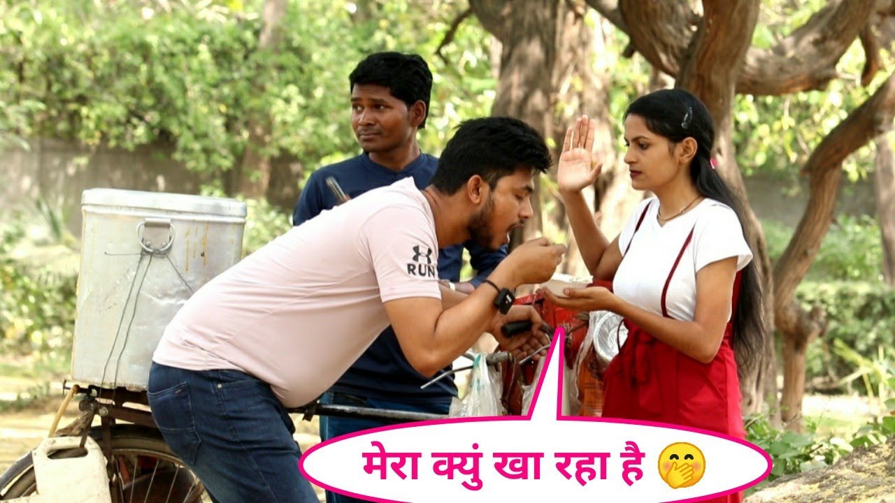 Eating stranger food prank || crazy vishal