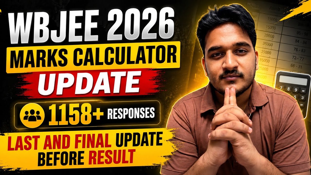 🚨 WBJEE 2026 MARKS CALCULATOR FINAL UPDATE | 1158+ Responses Before Result! 🔥 #wbjee #wbjee2026 