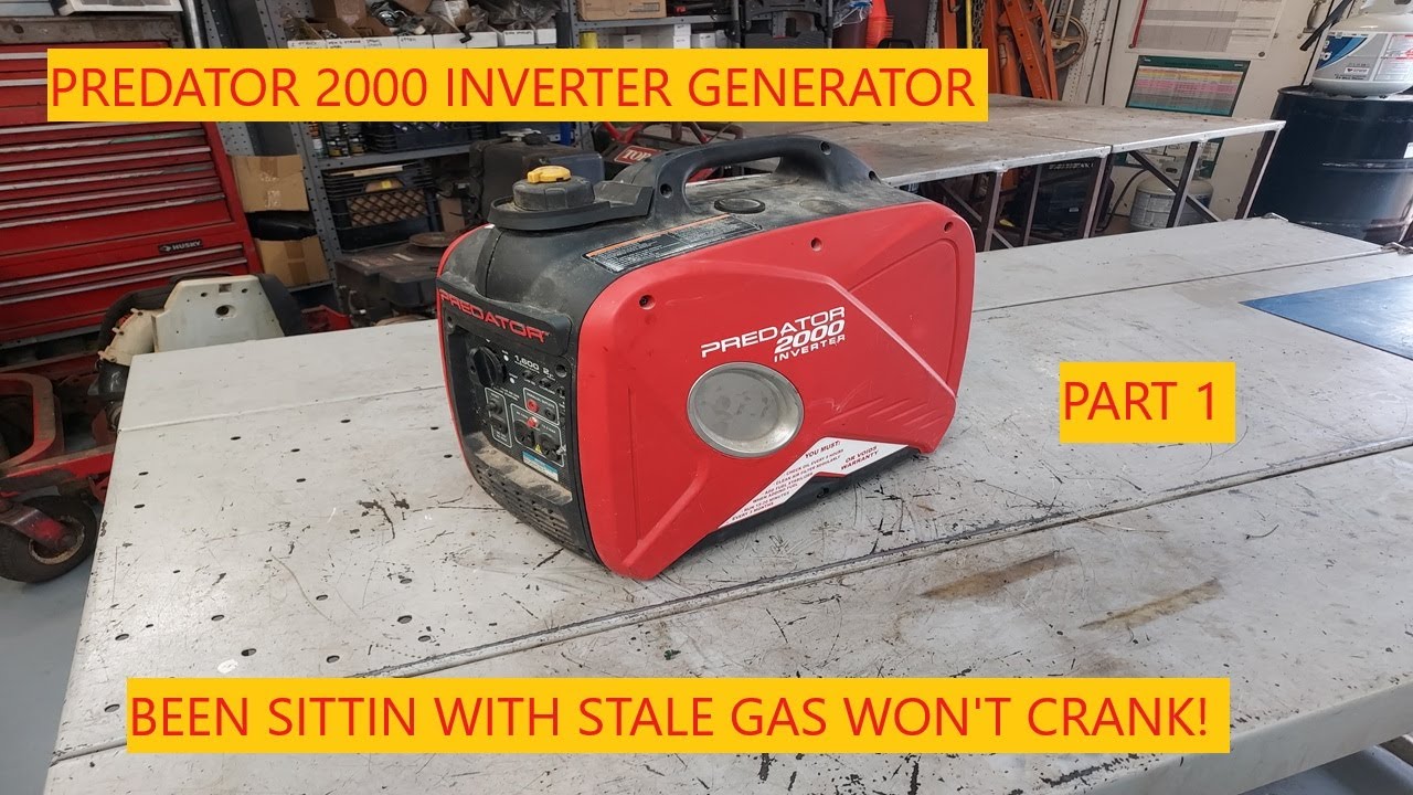 Predator 2000 Watt Inverter Generator | Been Sitting Won't Crank! Part 1