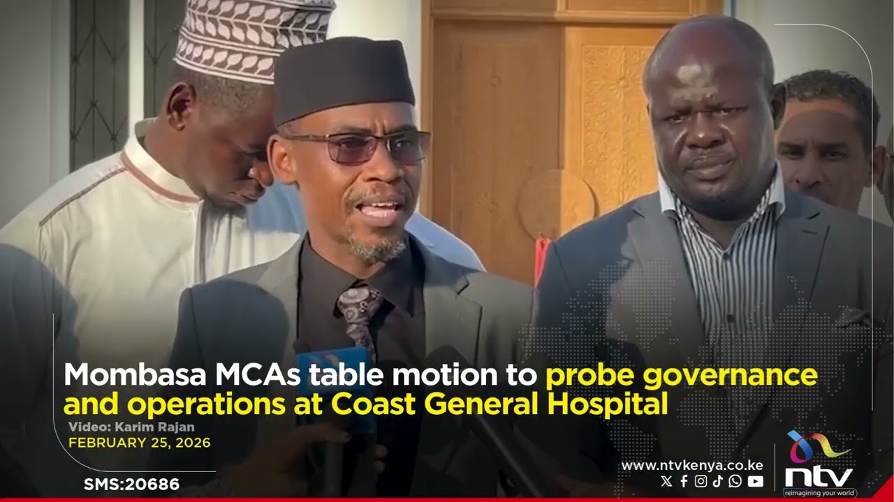 Mombasa MCAs table motion to probe governance and operations at Coast General Hospital