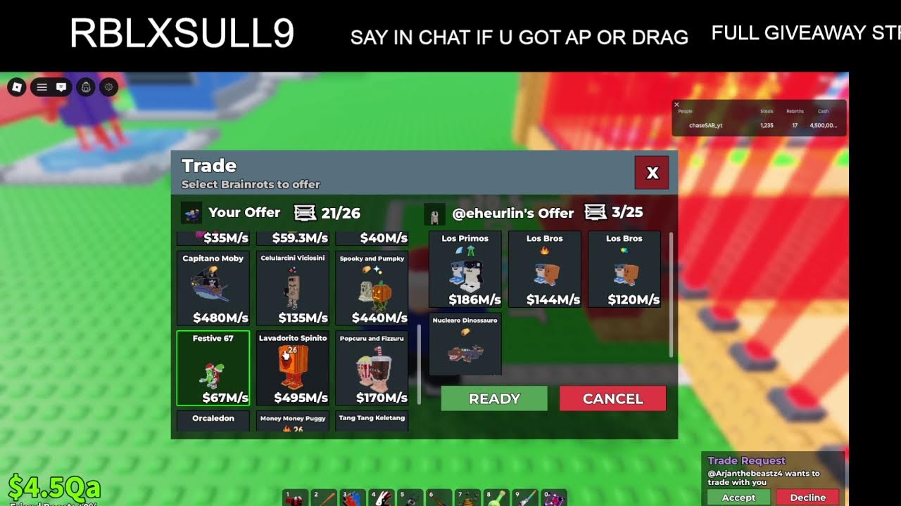 TRADING AND DOING GIVEAWAYS LIVE IN SAB!!!! PUGGS, NUCS, ETC.