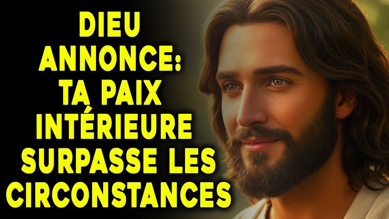 Dieu annonce: Ta paix intérieure surpasse les circonstances