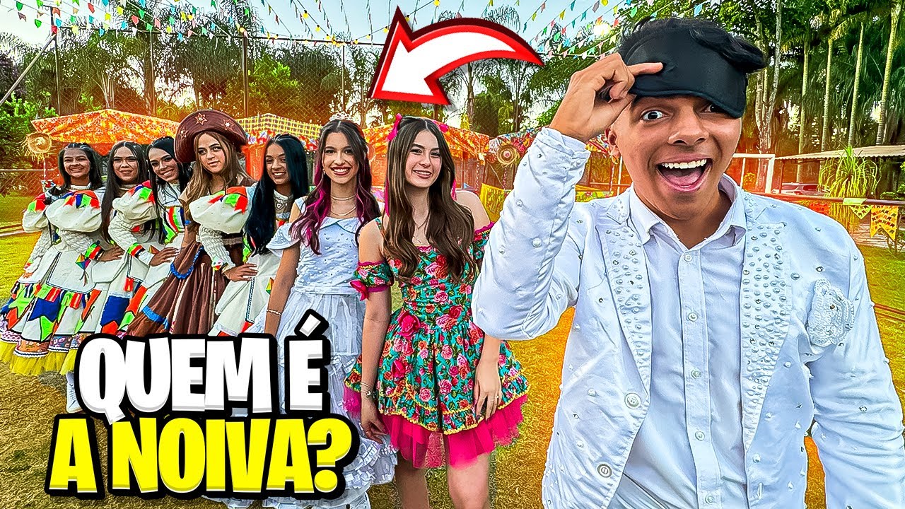 O NOIVO TEM QUE ACHAR A NOIVA DE OLHOS VENDADOS! *Estevão conseguiu??
