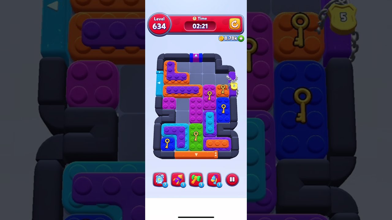 Solve Color Block Jam 634