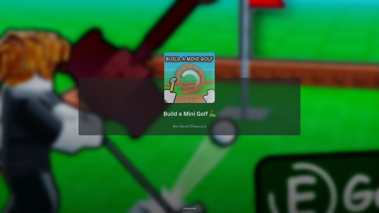 roblox build a golf course