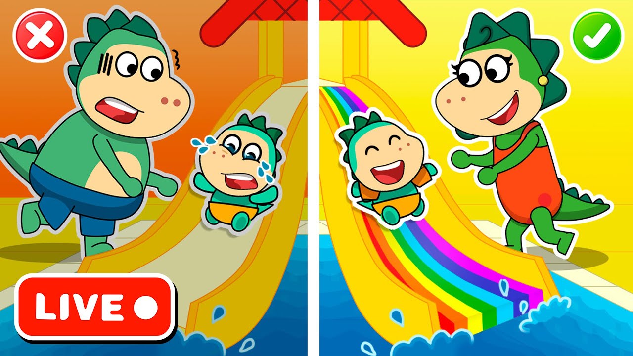 LIVE 🔥 Fire Spike Full Episodes 💦 Pool Safety Fun! 🏖️ Splash Around with the Dragon Kids 🐉