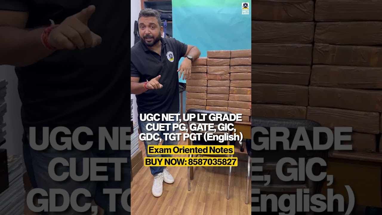 Exam Oriented Notes for English | UGC NET, UP LT Grade, CUET PG, GATE, GIC, GDC, TGT/PGT📘