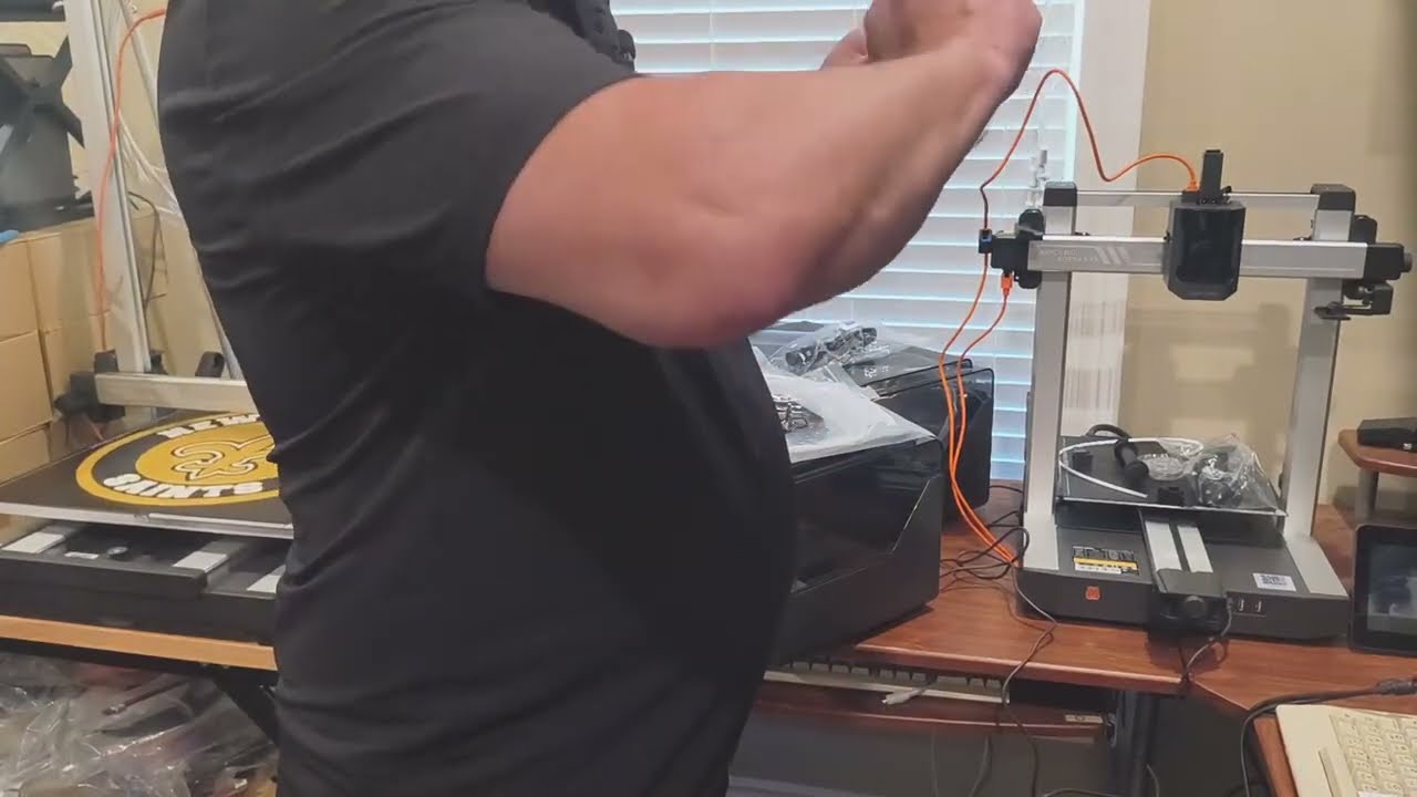 Anycubic Kobra 3 v2 Combo:  #2 Attaching the ACE Pro units, calibrating and test prints.