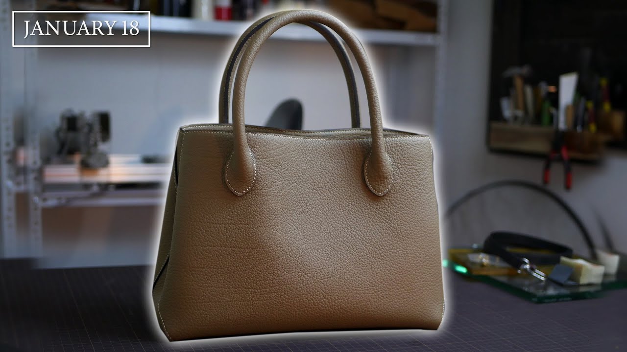 [Кожаная ручная работа EP34] 18 января создается большая сумка - бесплатный шаблон в формате PDF