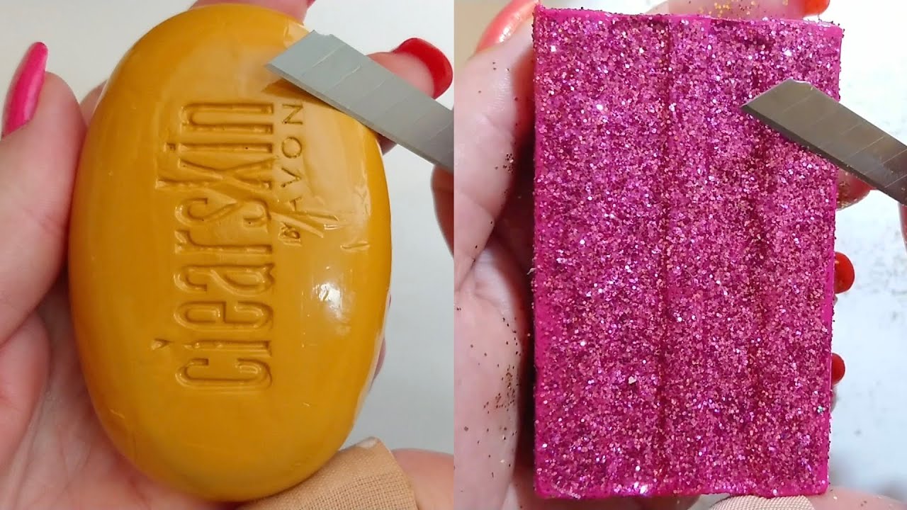 Soap Carving ASMR Relaxing Sounds no talking Satisfying ASMR Video #soapcarving #soapcuttingvideo