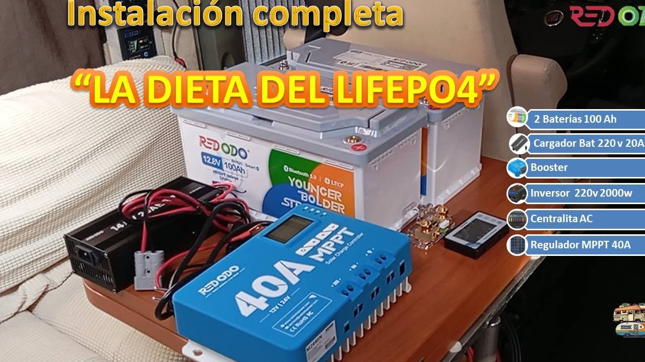 #AER-16 La Dieta del LiFePo4. Instalación completa