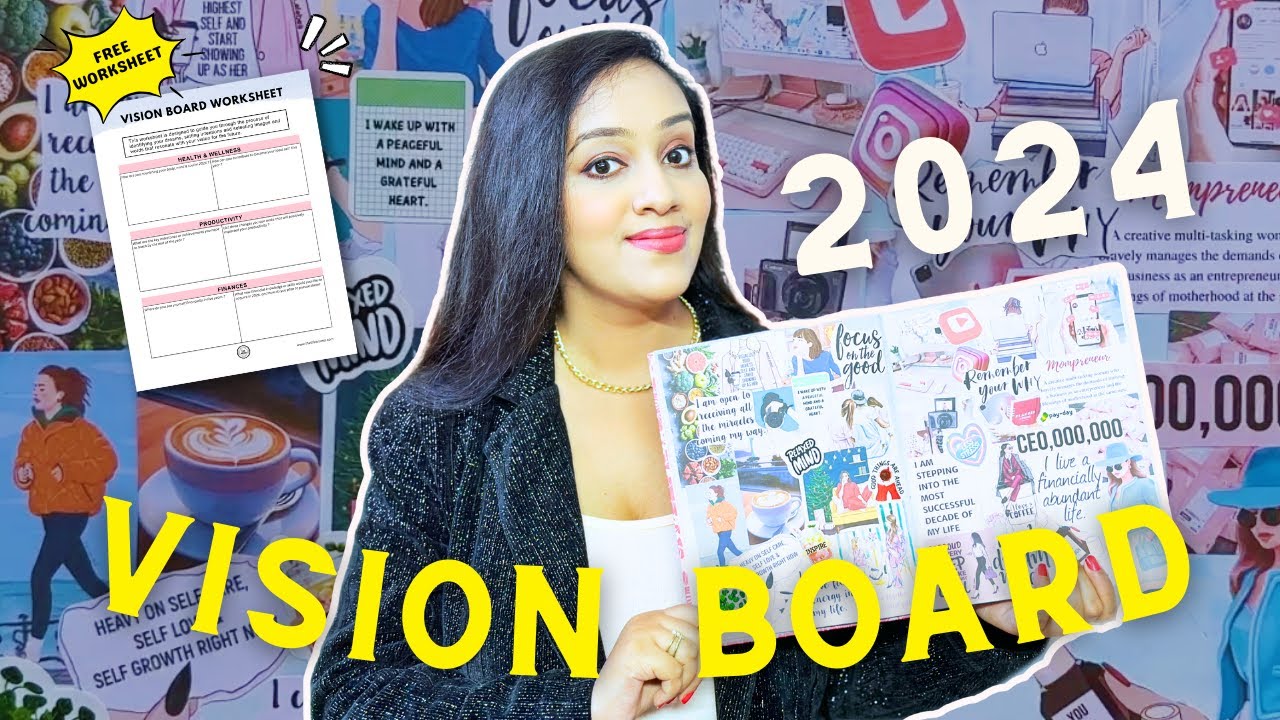 How to make a 2024 VISION BOARD that actually WORKS